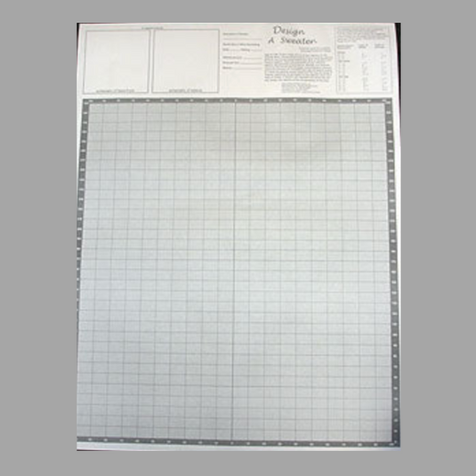 Translation missing: en.Design a Sweater Knitters' Grid - Knitting Graph Paper (click to learn more)