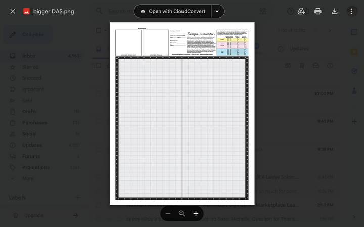 Translation missing: en.Design a Sweater Knitters' Grid - Knitting Graph Paper (click to learn more)