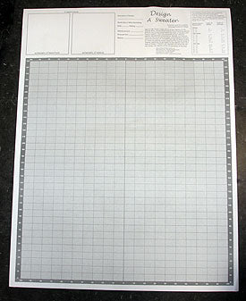 Design a Sweater Knitters' Grid - Knitting Graph Pape